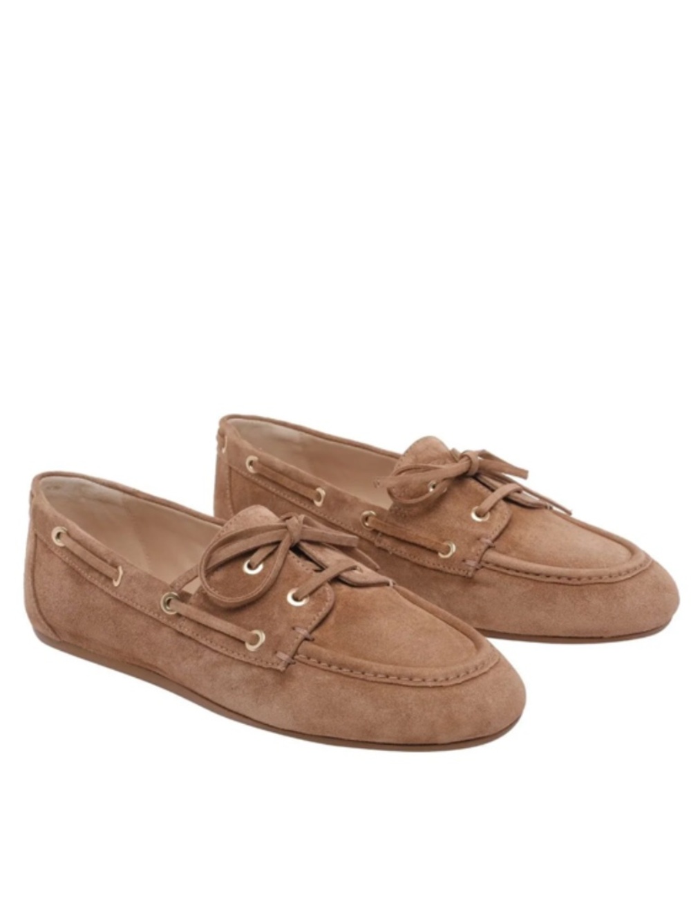 Stuart Weitzman Tinsley Moccasins — Toasted Almond — Size 38.5